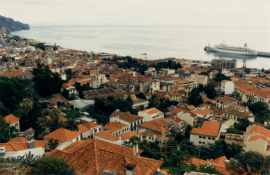 Funchal von der Fortaleza do Pico aus gesehen (1988)